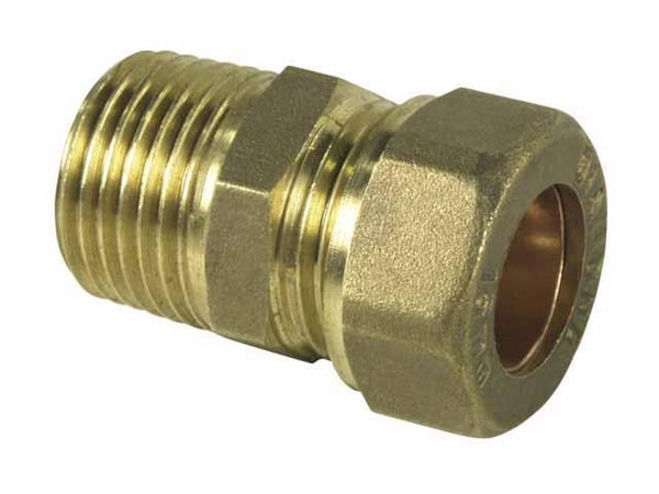 MESSINKILIITIN 1/2'*15MM PURISTUSLIITIN - DJ500-1/2*15