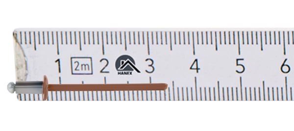 Aluminium öppna nitar 3,2x6mm RAL8003