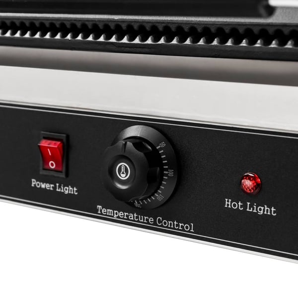 Mega-M HB 2300W kontaktgrill med riflet overflade 230V