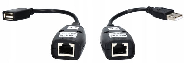 USB MUS TASTATUR FORLÆNGER KONVERTER RJ45 TIL LAN 60M 5e