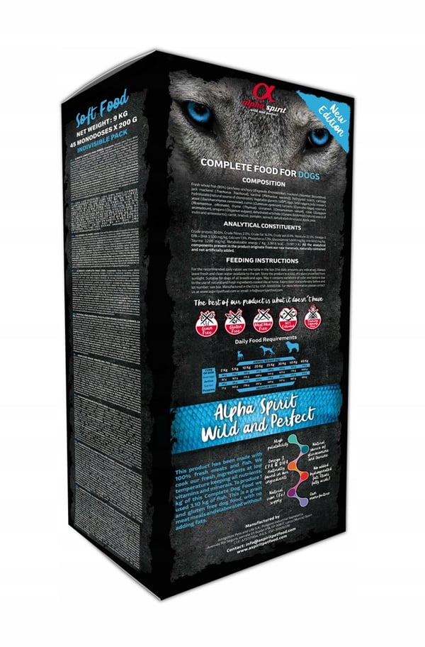 Alpha Spirit fuldfoder til hunde WILDFISH 9 kg