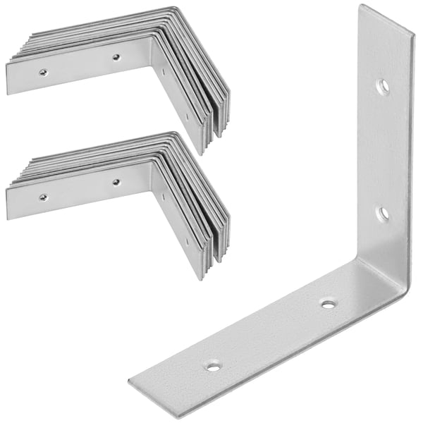 Kotarbau® Kirvesmiehen kulmaliitin ruostumatonta terästä sinkittyä 80 x 80 x 20 mm 25 kpl:n sarja