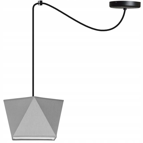 Lofthængende lampe med loftskrone og edderkopskærm