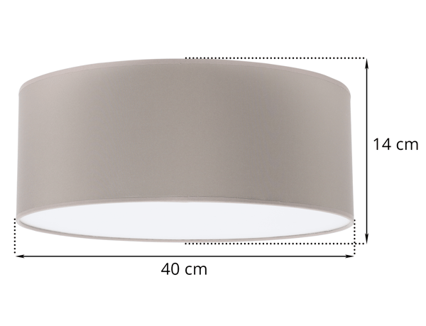 GAJA PLEXI-KATTOVALAISIN OLIIVI 40CM E27
