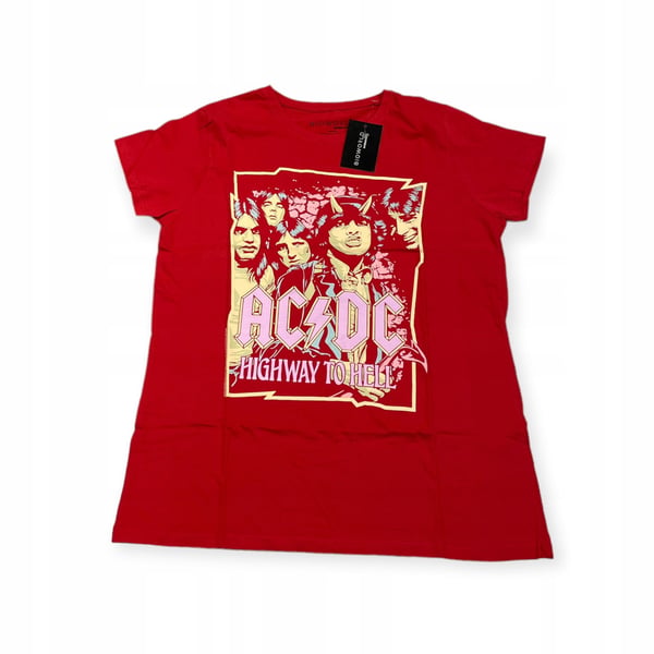 AC/DC Bioworld 12 L dameklassesat kortærmet t-shirt