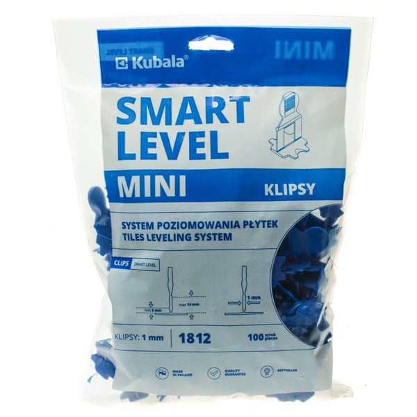 Kubala Klips Smart nivå mini 1 mm 100 st