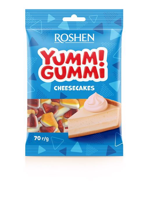 Roshen YUMMI GUMMI godis cheesecakes 70 g