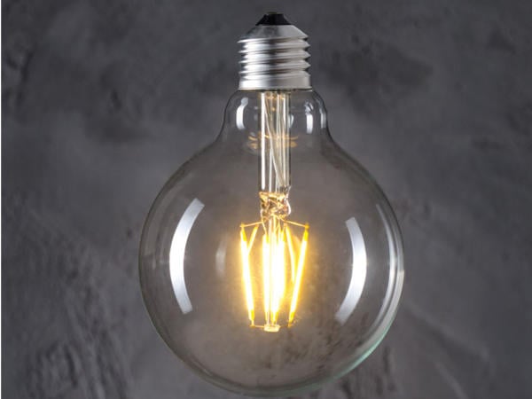 Dekorativ LED-pære E27 4000K glødetråd 8W G80