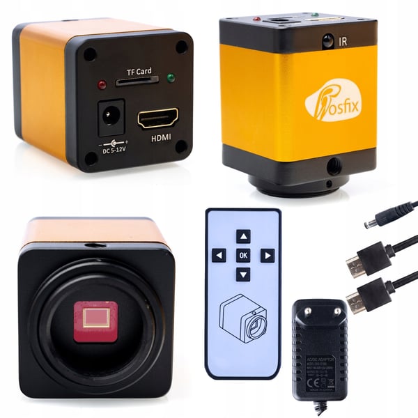 Digitalt mikroskop forstørrelse 180x Med Pegasus Pro 12MP cmos 2-i-1 kamera