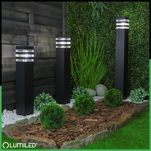 Trädgårdslampa utomhus stående stolpe E27 LED TAXUS 2 60cm LUMILED