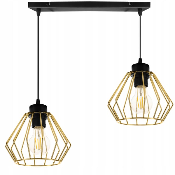 Lofthængende lampe med guld lysekrone i loftet Druciak