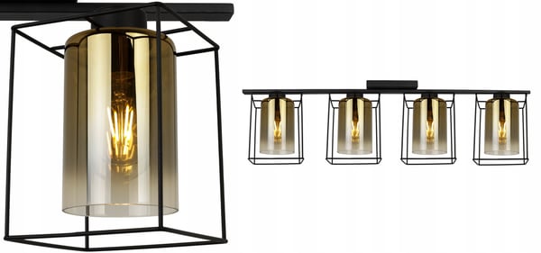 MODERNE ELEGANT GLAS HÆNGELAMPE