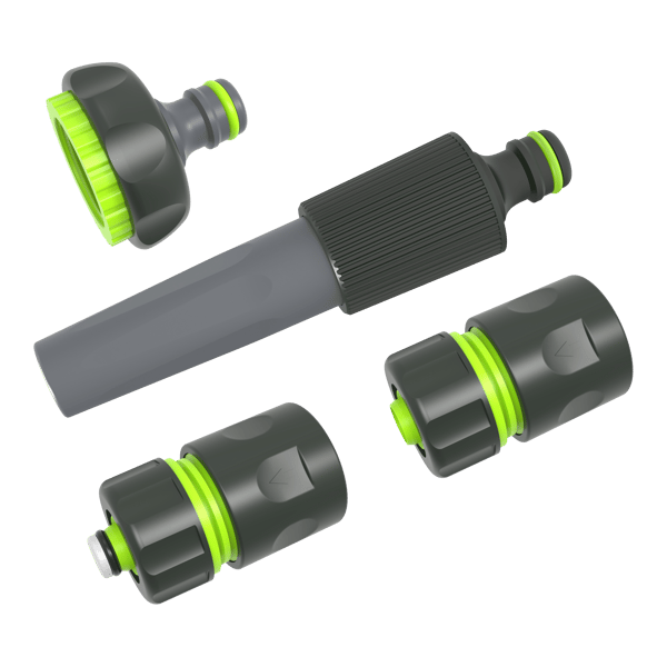 4-delt sæt med sprøjtedyse + 1/2" STR-koblinger STALCO GARDEN 4-delt sæt med sprøjtedyse + 1/2" STR-koblinger STALCO GARDEN