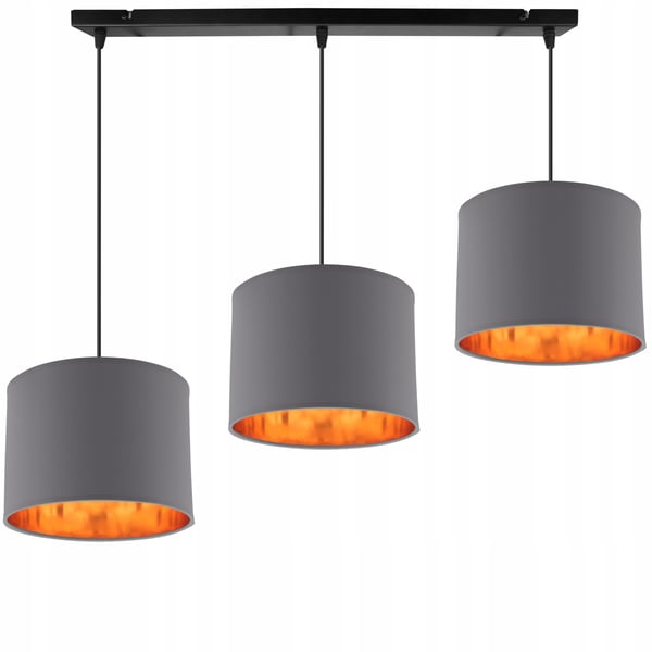 LOFTSLAMPE MED GYLDET LED-SKÆRM