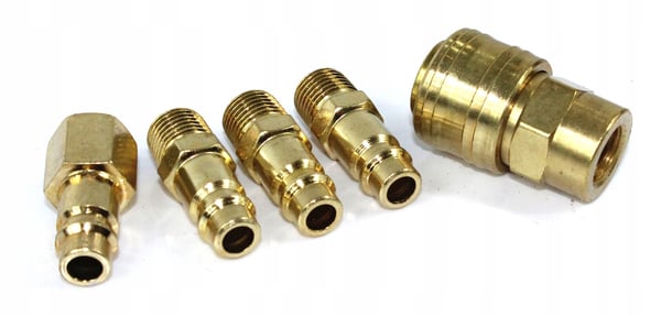 Hurtigkoblingssats 1/4" 5 stk