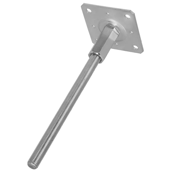 KOTARBAU Vertikalt justerbar stålstolpankare för paviljonger, skjul, staket 110 x 330 mm