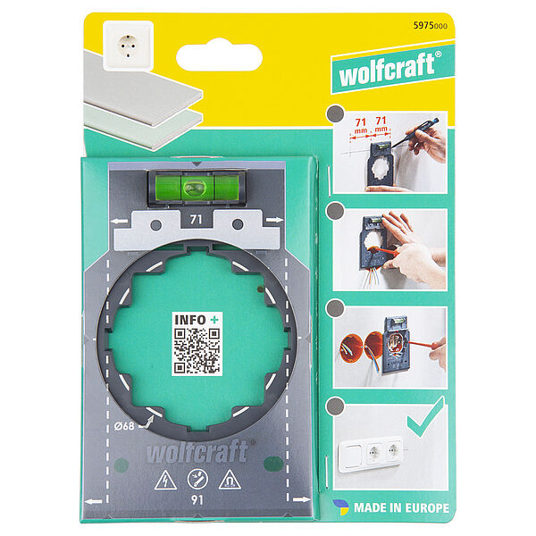 SKABELON TIL INSTALLATION AF STIKKONTAKTER OG AFBRYDNINGER - L/WF5975000