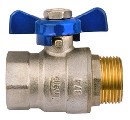 KRAFTIG VANDKUGLEVENTIL MED FULD KASSE MED P.MOT.GW.W/Z.1/2' - H/ZK-64-015