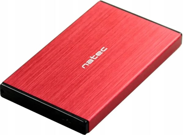 Natec Rhino Go USB 3.0 2,5" SATA HDD/SSD-kabinet, rød