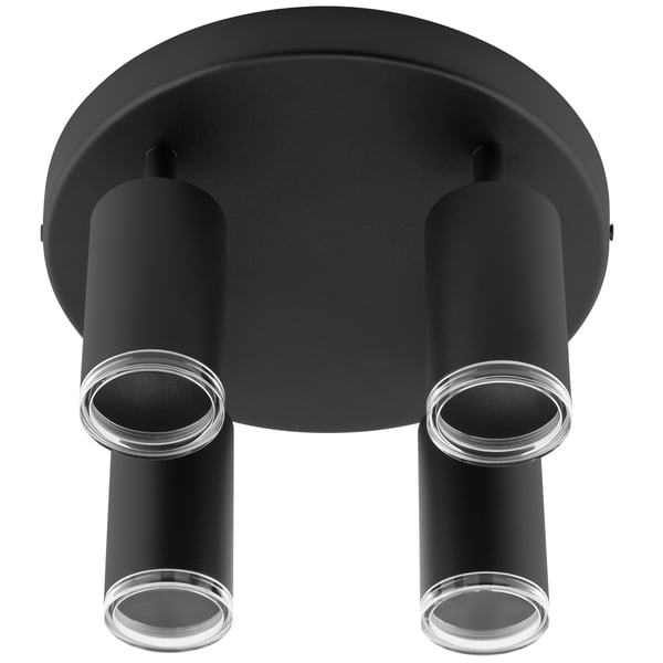 Taklampa SPOT TUBA reflektorer LED armatur halogen ADERO 4xGU10 plafond Lumiled