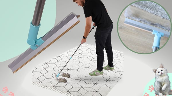 Børste til rengøring og fjerning af hunde- og kattehår fra sofa og tæppe