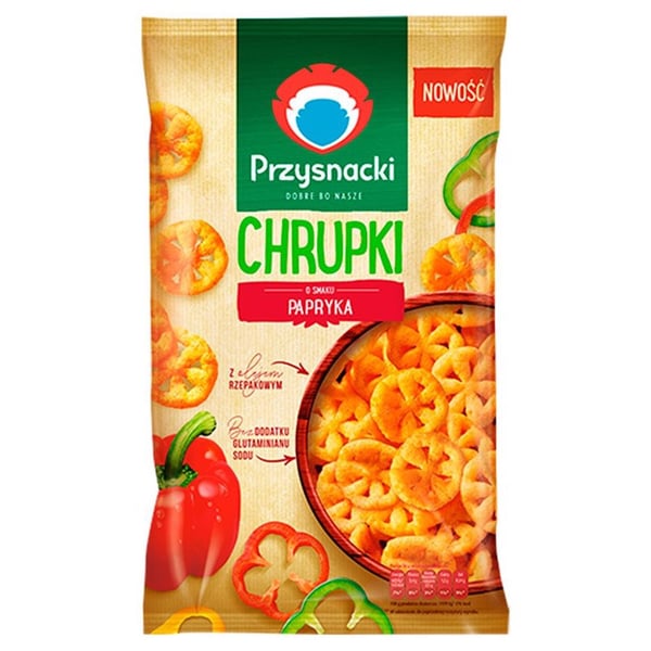 Przysnacki-sipsit paprikanmaulla 120 g Przysnacki-sipsit paprikanmaulla 120 g