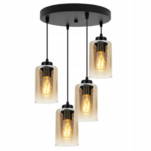 MODERNE ELEGANT HÆNGELAMPE MED GLASSKÆRM