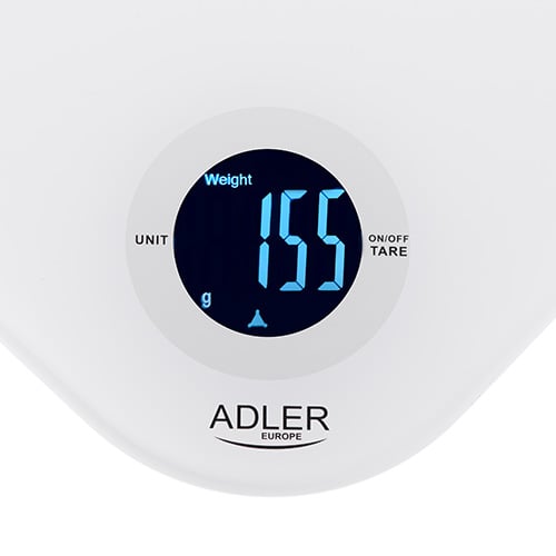 Moderne Adler LCD køkkenvægt 10 kg - Præcision og stil til dit køkken