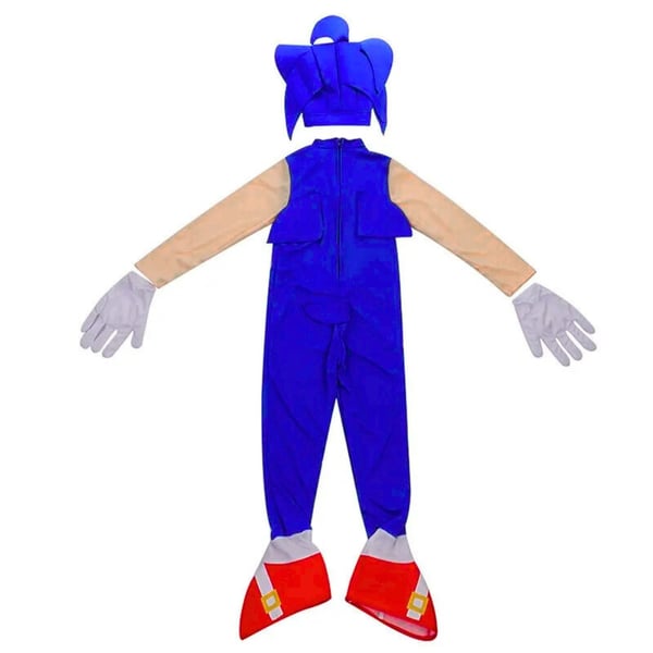 Sonic kostume til børnehaveklasse kigurumi pindsvin s 116/122