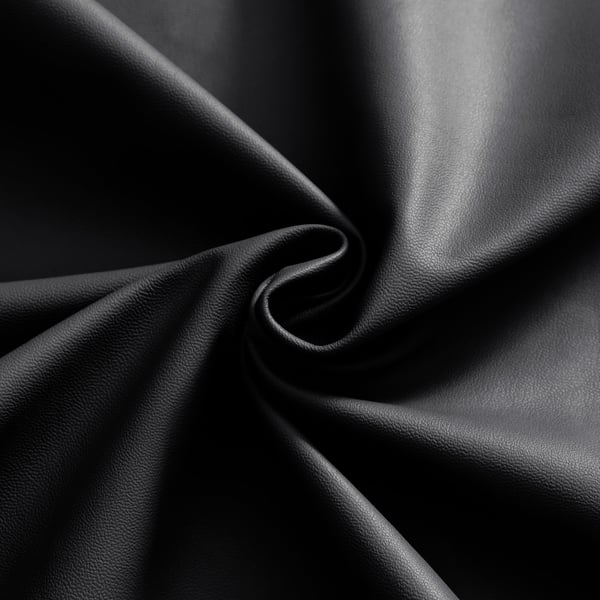 Päällinen L-tuolille, selkänojan korkeus 50-70 cm, valmistettu ekonahasta, musta