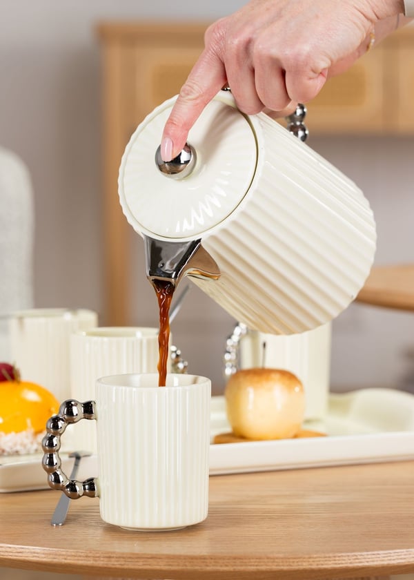 Luca Silver Cream kaffeset 6 st