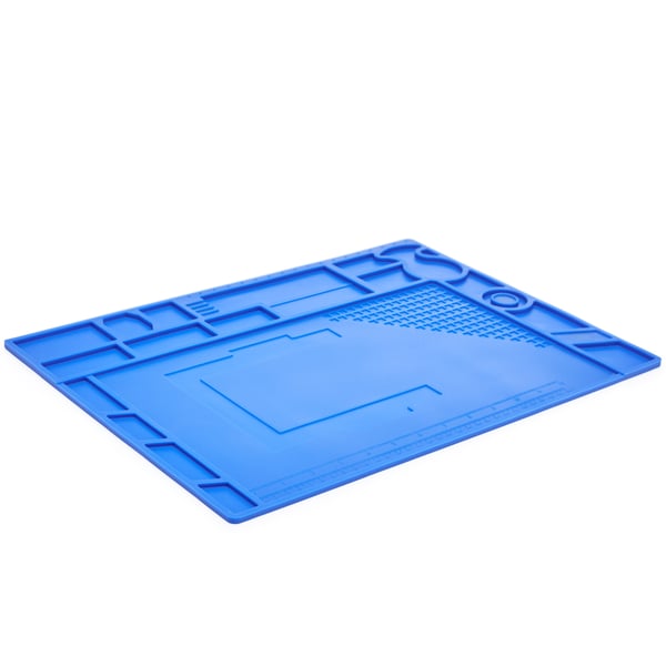 Yihua suuri sininen silikoninen antistaattinen matto 440x310mm