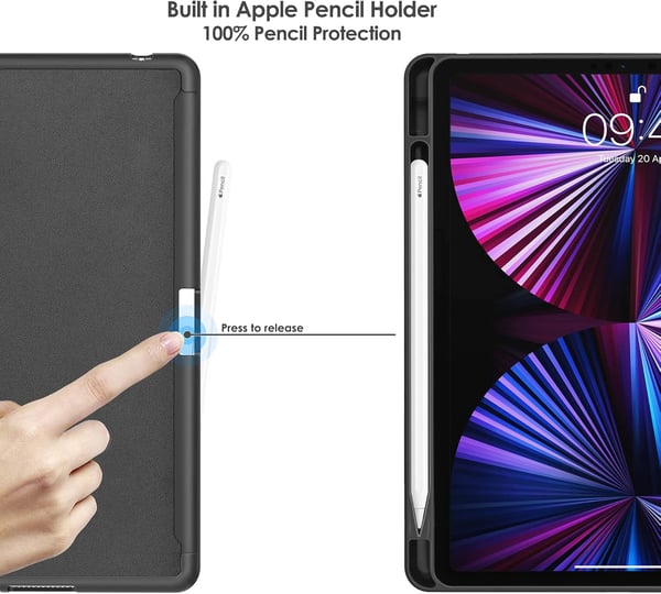 Läppäkotelo Apple iPad Pro 12.9" 5/4/3 sukupolvi 2021/2020/2018, punainen