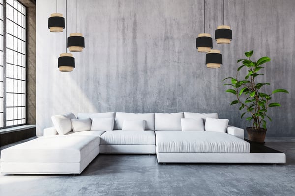 Hængende lampe, loftslysekrone, lampeskærm, boho juta