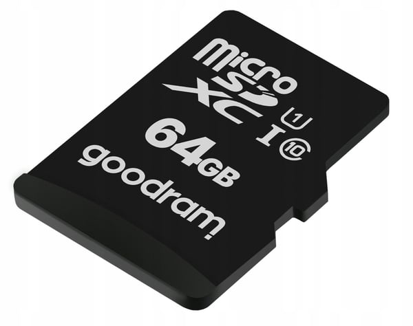 GOODRAM 64GB microSDXC-muistikortti M1AA-0640R12 cl 10 UHS-I + sovitin