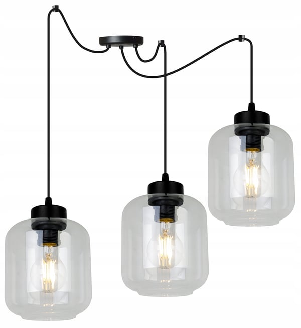 MODERNE ELEGANT HÆNGELAMPE MED GLASSKÆRM