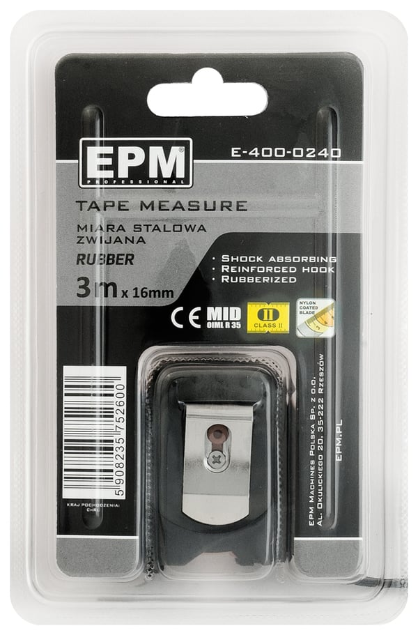 Gummimålebånd 3M*16MM - E-400-0240