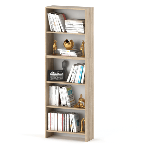 Sonoma Eg Kontorreol 60 CM 5 hylder Loft Legetøjshylde