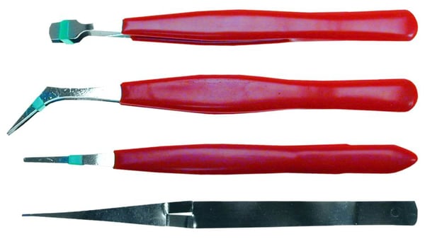 Pincetsæt 4 dele 115 mm - T 32D423