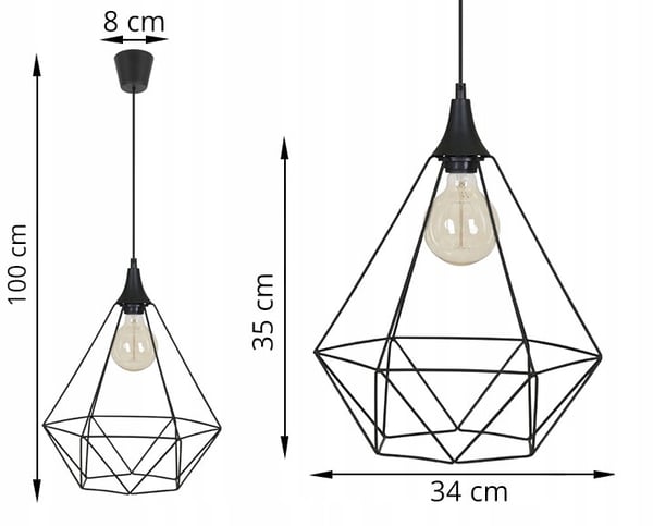 DIAMOND LOFT EDISON WIRE -KATTOVALAISIN