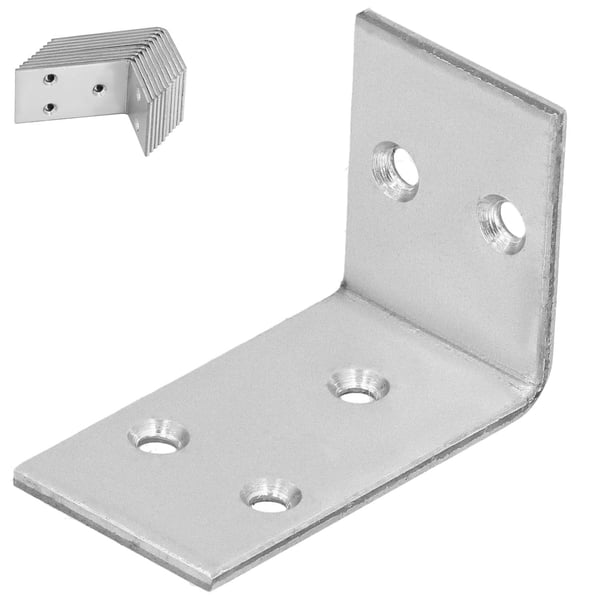 Kotarbau® Kirvesmiehen kulmaliitin ruostumatonta terästä sinkittyä 30 x 45 x 25 mm 12 kpl:n sarja