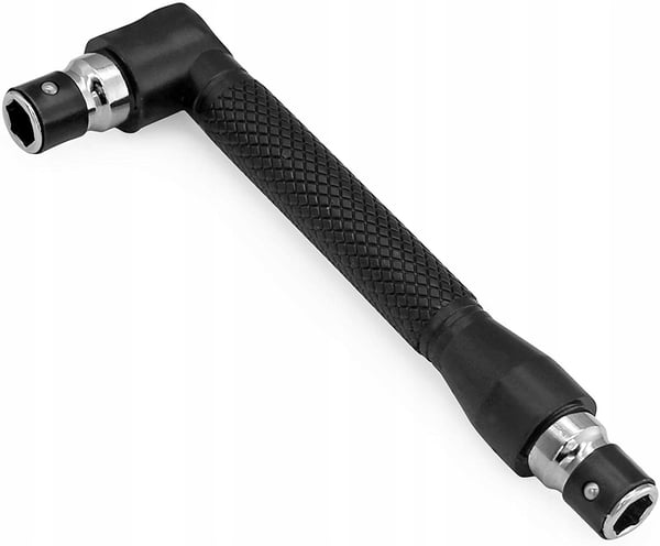 Vinkelskrewmejselindehaver til 1/4" bits og 10 bits