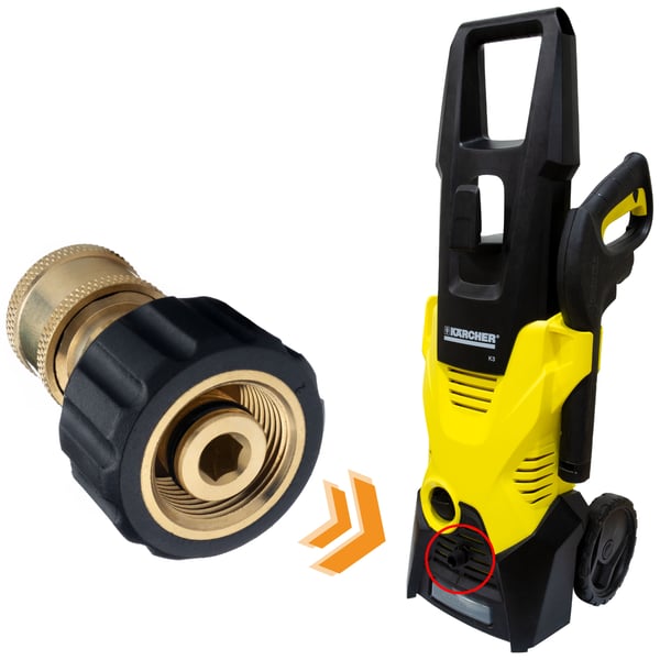 Kärcher adapter M22-kontakt för 1/4" snabbkoppling 1,5 tum