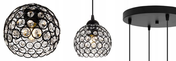 UNIK HÆNGELAMPE, LYKRONE, LOFTSLAMPE, KRYSTAL