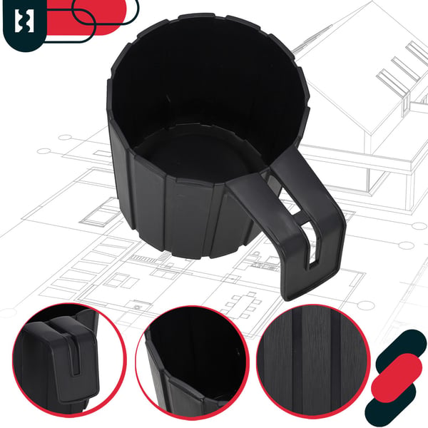KOTARBAU Balkongkruka för räcke med upphängningsfäste rustik antracit 150 mm