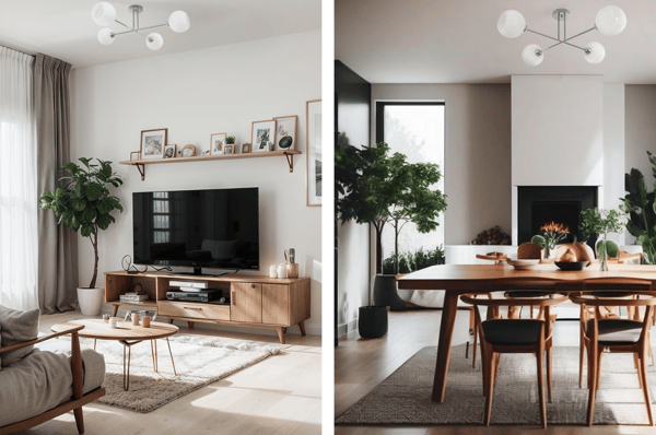 ASTURIA LOFTLAMPE KROM 4-PLADS HVID LAMPESKÆRM E27