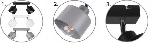 HÆNGENDE LOFTSLAMPE LYKRONE METALPLAFON