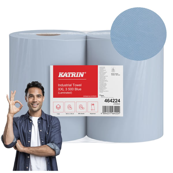 3-in-1 sininen CLASSIC XXL3 -puhdistusliina, 2 kpl pakkaus