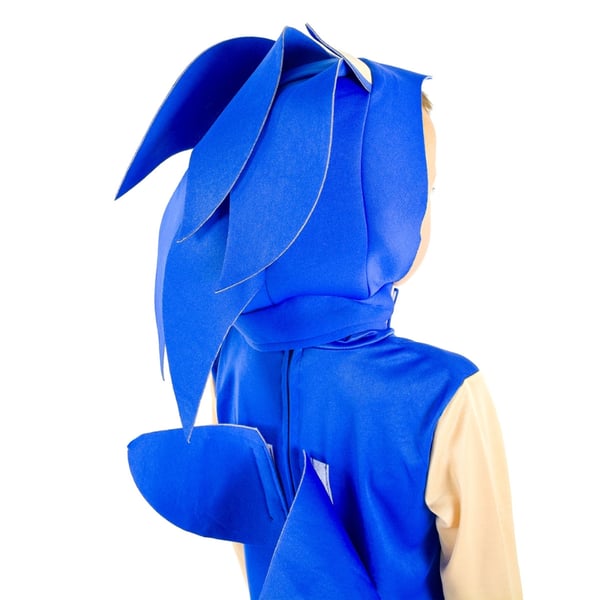 Sonic kostume til børnehaveklasse kigurumi pindsvin s 116/122