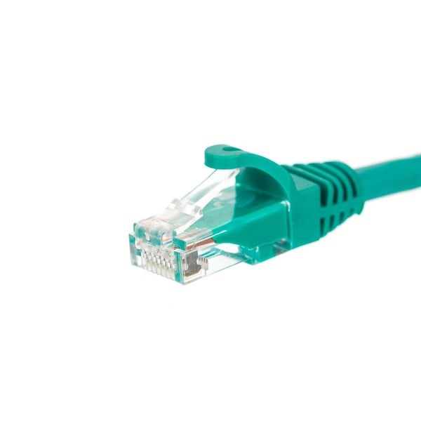 Patchkabel RJ45, Netrack støbt dæksel, kat. 5e UTP, 3m grøn